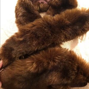 Zara Faux Fur Scarf NWT
